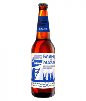Пиво Волковская пивоварня - Бланш де Мазай, 0.45л, 5.9%
